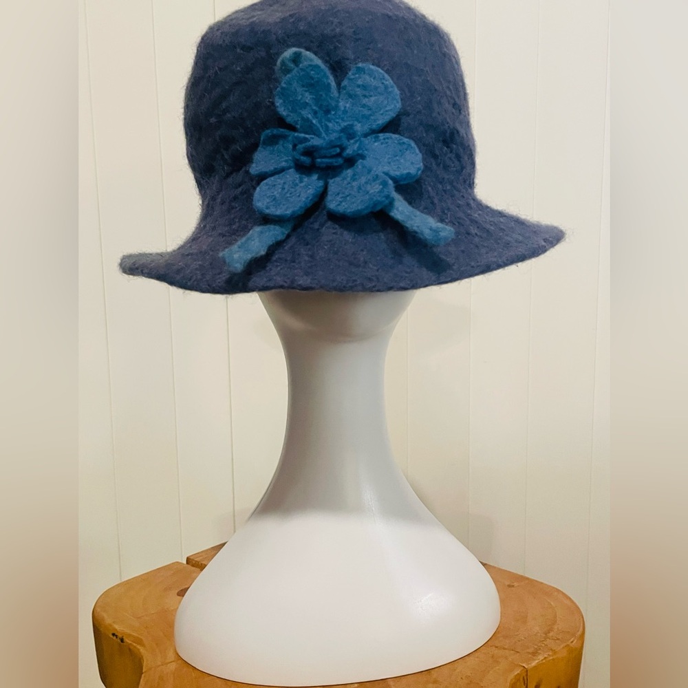 Handmade felt Hat for a punch of style this fall/winter season.